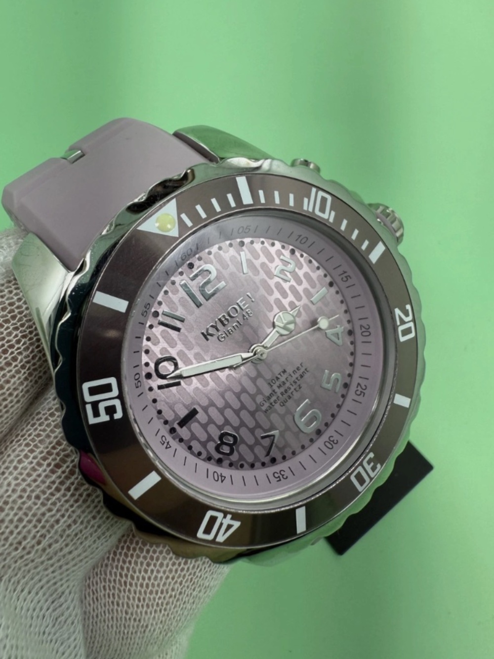 New KYBOE! Giant Mariner 48mm Lavender Water Resistance Quartz Watch SC13.48-007
